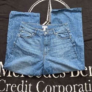 Women’s Forever 21 Happy Face wide leg Jeans